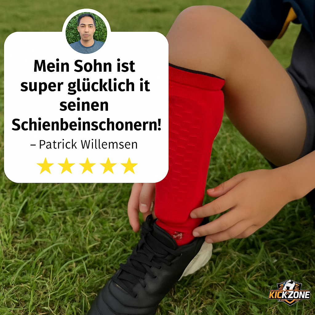 Kickzone FlowGuard™ - Eingebaute Schienbeinschoner